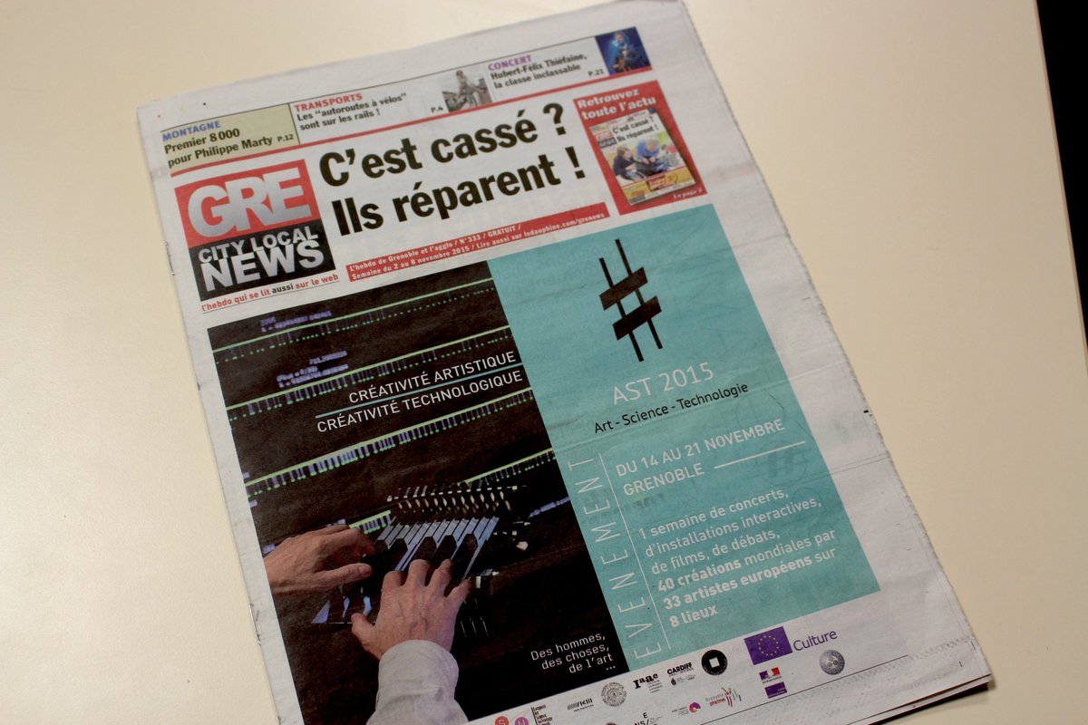 dieseAST2015's tweet photo. #AST2015 en couv de #GRENEWS @GreNews_CLN ! https://t.co/Iw4TA2K6Ve