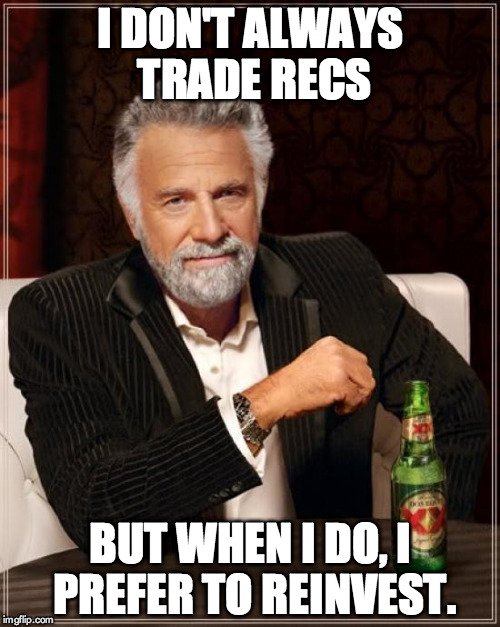 The #Mostinterestingmanintheworld knows.#Oberlin raised $1.7 mil from #REC revenue. Let's leverage for  the future.