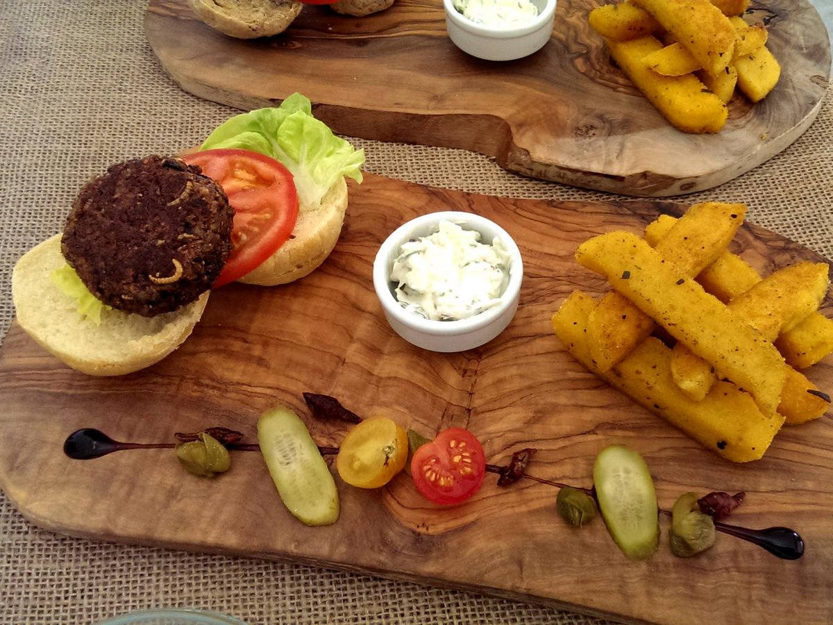 Fresh_Freezer_'s tweet photo. UK’s 1st insect restaurant opens this week, bug burgers anyone? #grubkitchen #entomophagy https://t.co/2fvVHKCcMp https://t.co/PgT6vteKl5