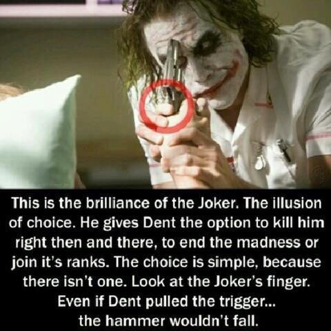 ltsDarkKnight's tweet photo. "Do I really look the a guy with a plan?" https://t.co/YSENiz3JjH