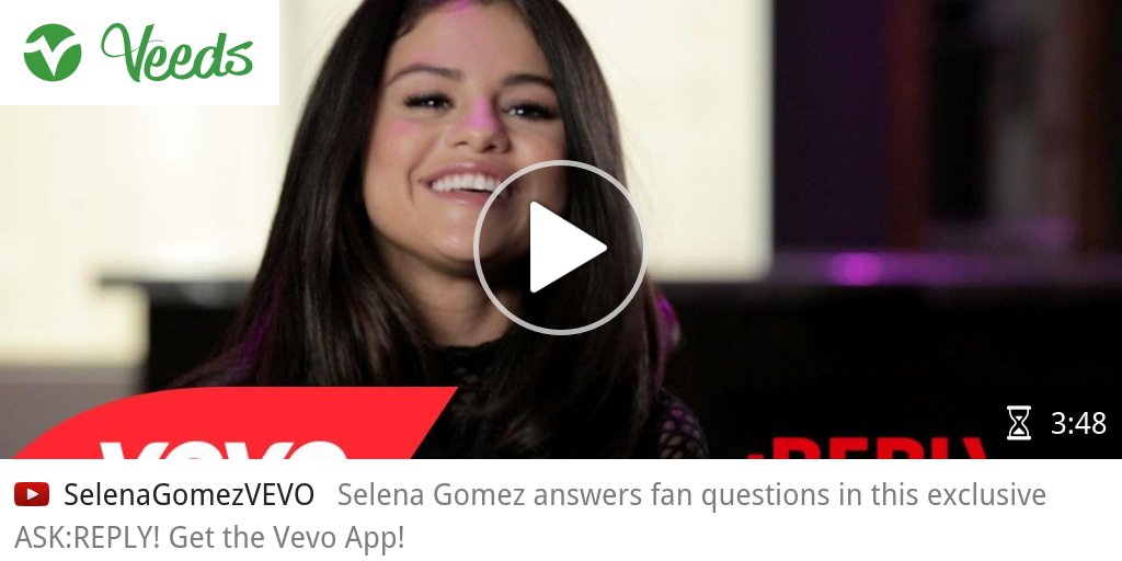 veedsspotlight's tweet image. VIDEO Selena Gomez - ASK:REPLY (Part 2) #askreply #gomezupdate ► veeds.com/i/1ua-p0wmu_Q6…