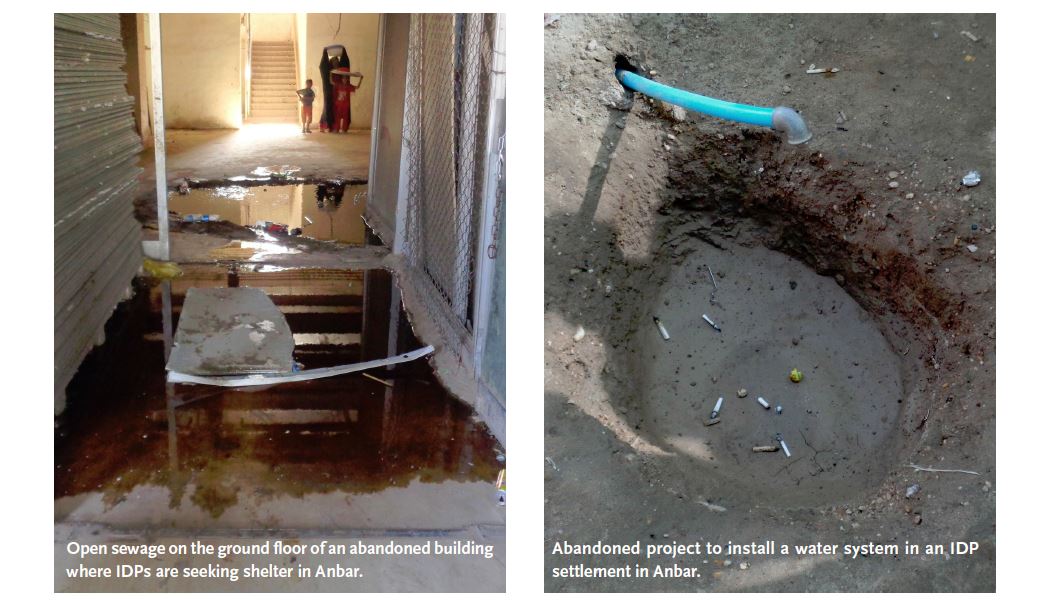 RefugeesIntl's tweet image. Living conditions for displaced #Iraqis in #Anbar province: open sewage, abandoned projects bit.ly/RefIntl