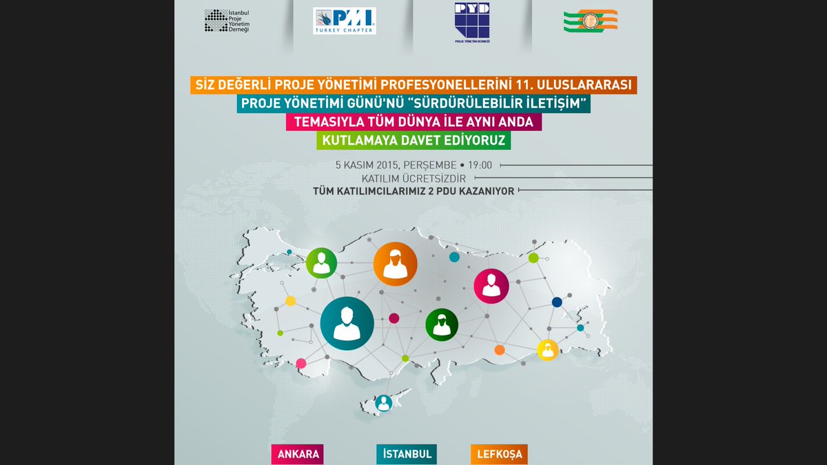 sadiknazik's tweet photo. Etkinliği @IPYDorg @PMI_TR ve KKTC BMO ile beraber gerçekleştiriyoruz. #pmday2015 #projeyönetimi @ProjeYonetimDer https://t.co/pSb9USFnQV