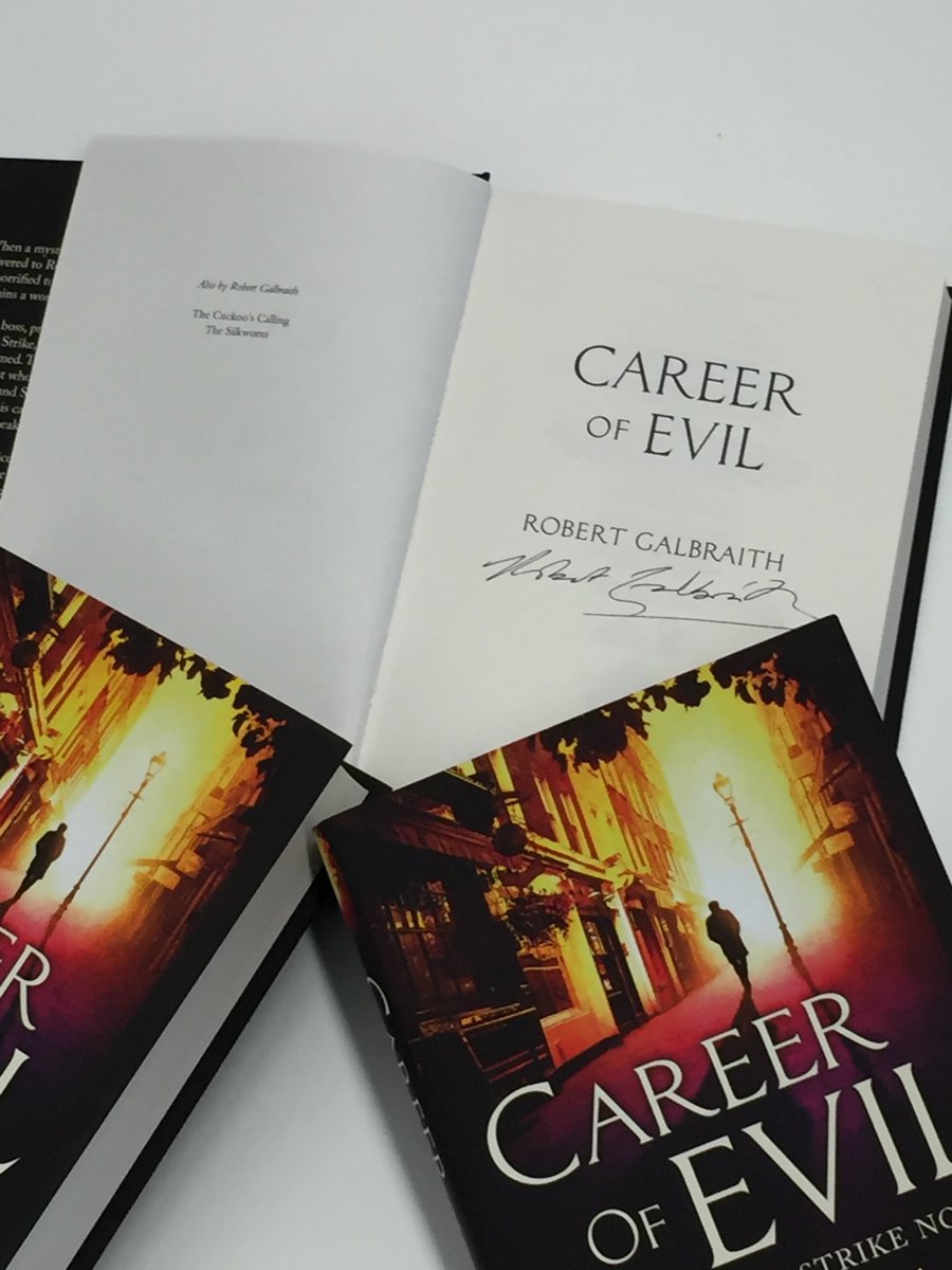 audibleuk's tweet photo. .@jk_rowling @RGalbraith is live on @BBCRadio2 shortly. RT our #CareerofEvil posts for a chance to win one of these https://t.co/X7XkTAk5AF