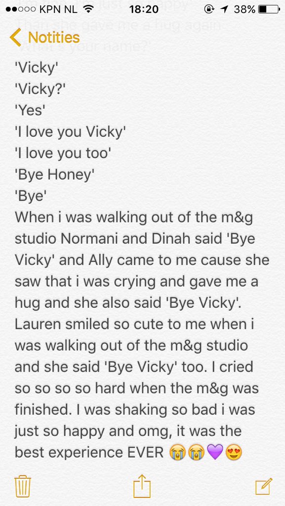 grandassbutera's tweet photo. My Meet And Greet experience with Fifth Harmony! 💜 https://t.co/iVZTTnKUKz