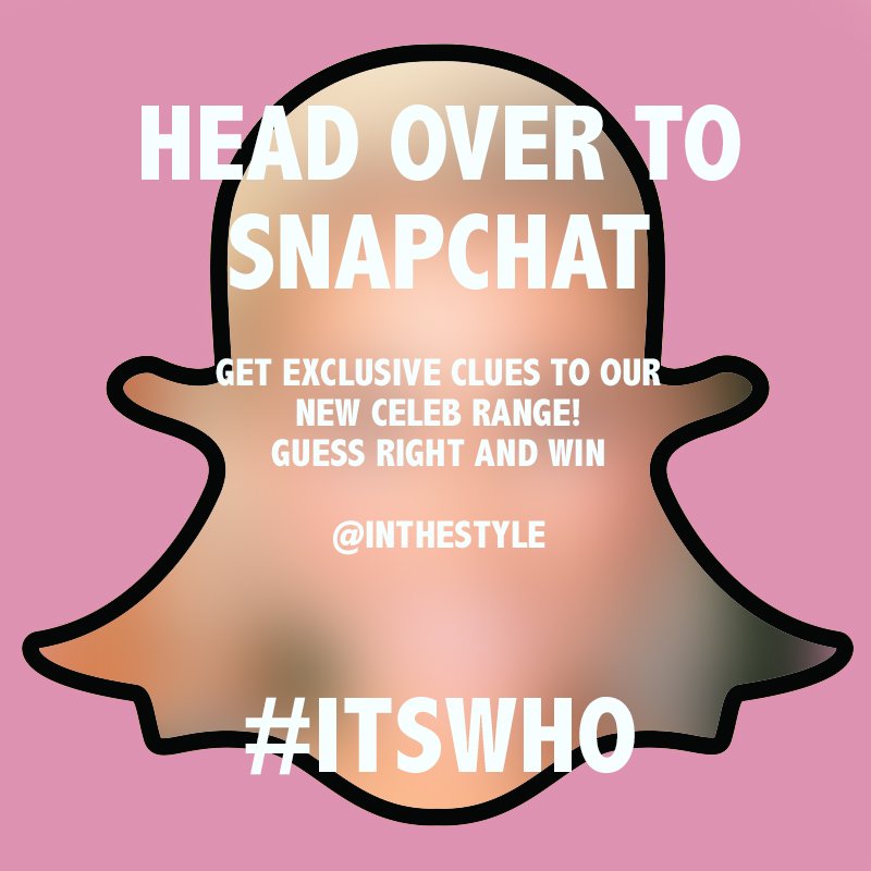 inthestyleUK's tweet photo. Don't forget!! Guess our NEW celebrity face with our #ITSWHO clues over on snapchat 👉 INTHESTYLE 🕵 https://t.co/pjg1QUnVb3