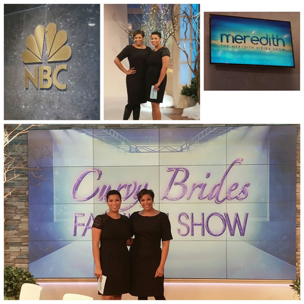 Thank you to Meredith Vieira &amp; staff for an awesome experience. #meredithvieira #curvybrides #curvaceouscouture #TLC