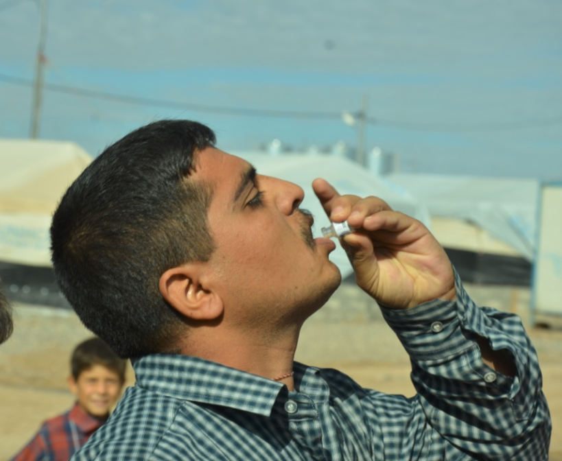 WHO's tweet photo. To help control t/ #cholera outbreak in #Iraq, WHO &amp; partners started a vaccination campaign https://t.co/2XlUEiqDDQ https://t.co/lt4cC8eKwW