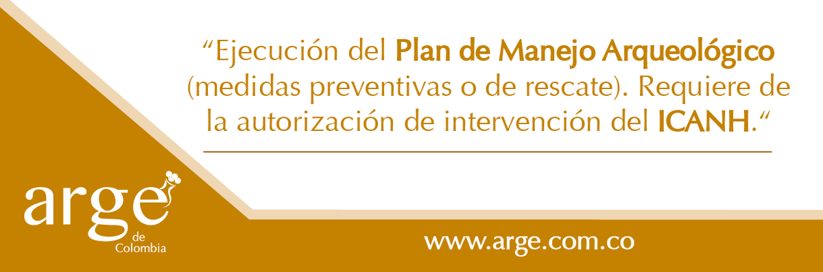 ArgeDeColombia's tweet photo. ¡La ejecución del Plan de Manejo Arqueológico requiere la autorización de intervención del Icahn! @El_Icanh https://t.co/eKeTTH2APV
