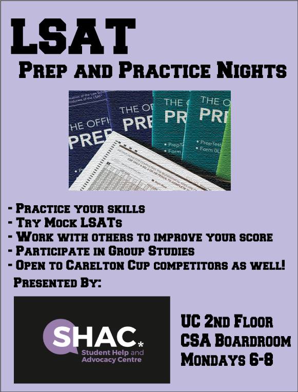 csaguelph's tweet photo. TONIGHT in the CSA Boardroom - all the LSATs prep you could ever want/need! #CSAservices #SHAC #yourunionyourvoice https://t.co/l0a6M2AI65