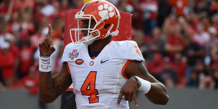 ClemsonTigerNet's tweet image. Watson, Gore earn ACC honors: bit.ly/1Oj3gSu #Clemson