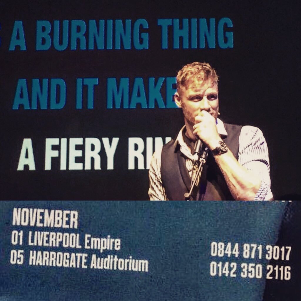 It's the last show of the tour on Thursday in Harrogate , anyone fancy it ? No worries if not please RT
