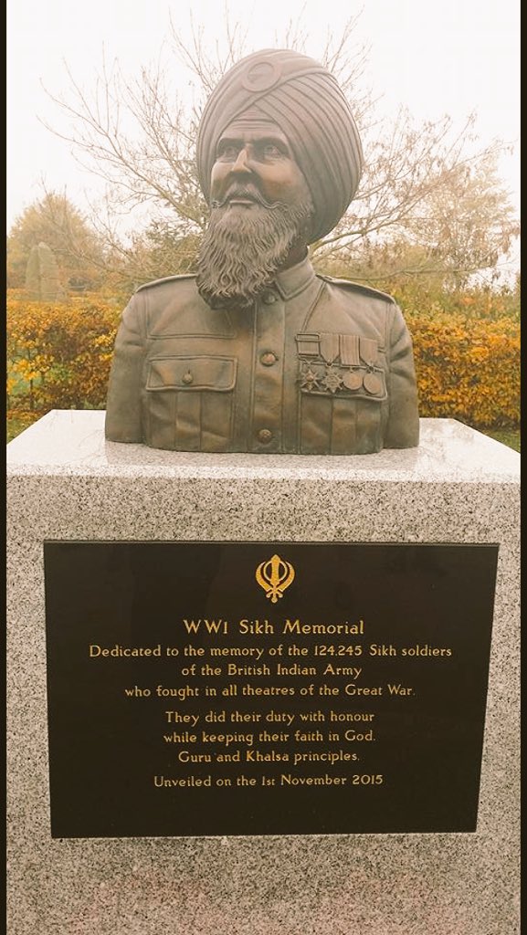 NishkamSWAT's tweet photo. WW1 Sikh Memorial displayed at National Memorial Arboretum (Staffordshire) #WeShallRememberThem #Waheguru #SikhBlood https://t.co/QtZfIpFfQa