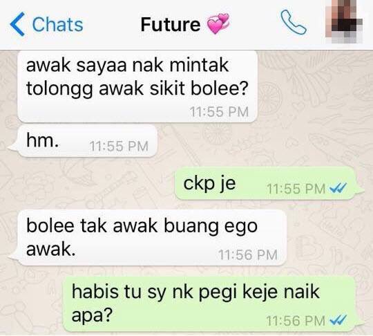 troll_utm's tweet photo. Dulu bercinta ego pun tak kesah. Sekarang, nak suruh buang. https://t.co/5u19R94btw