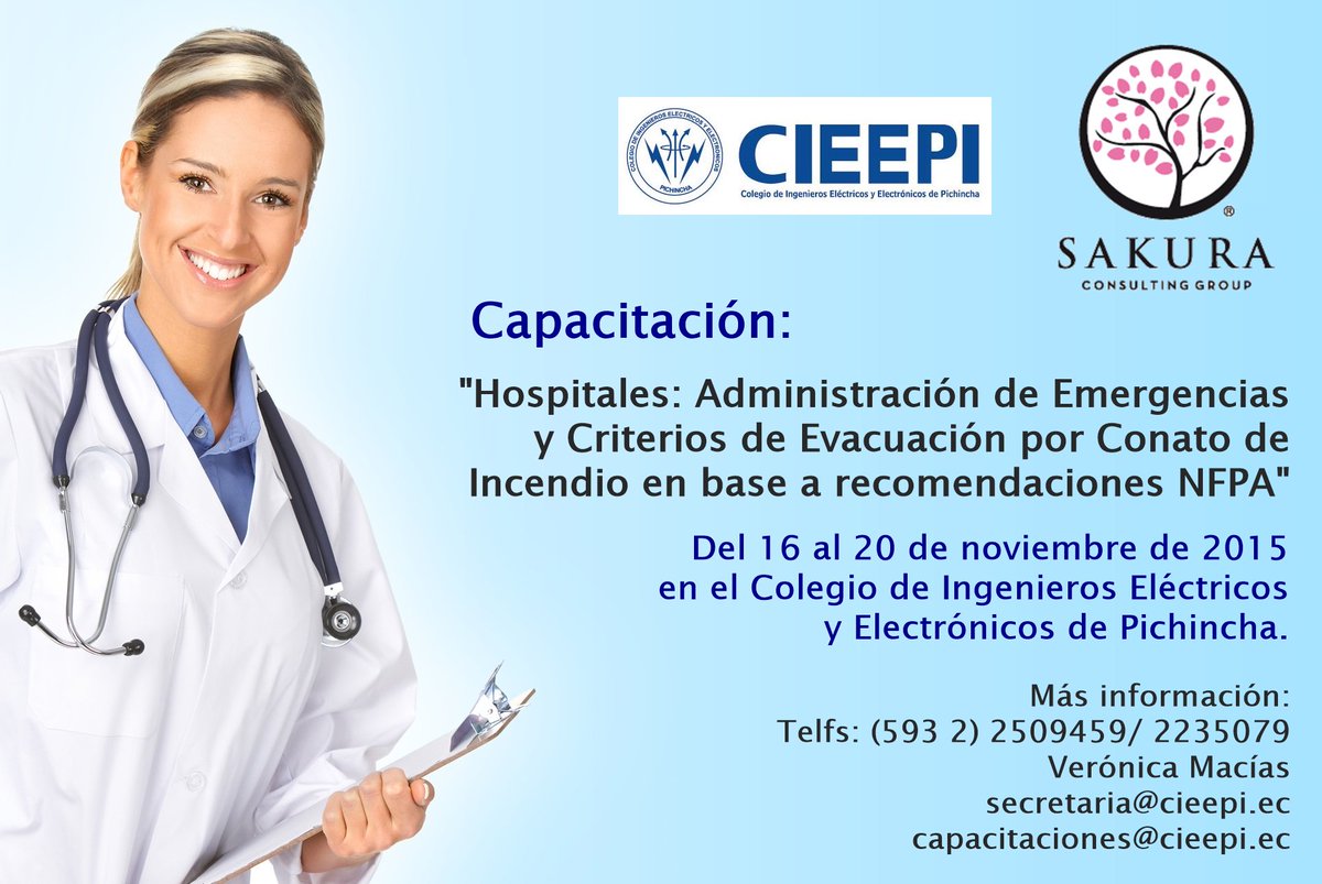 CGSakura's tweet photo. Están Invitados al curso! https://t.co/sOjho0SNm1 #SeguridadIndustrial #SeguridadFísica #Quito #Capacitación https://t.co/SEaZMMQYeK