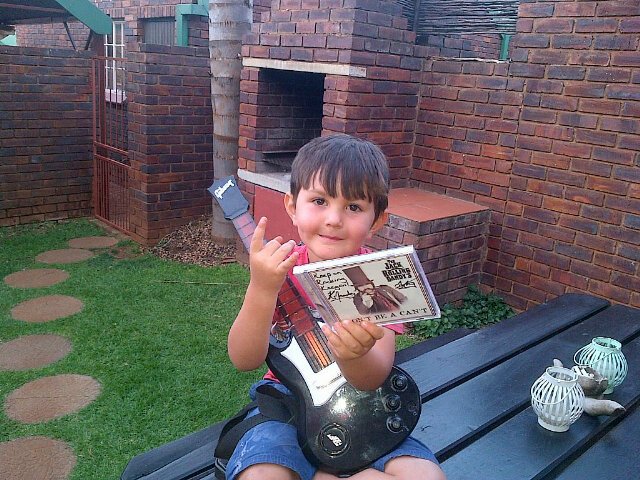 Keegan the little #Rockstar