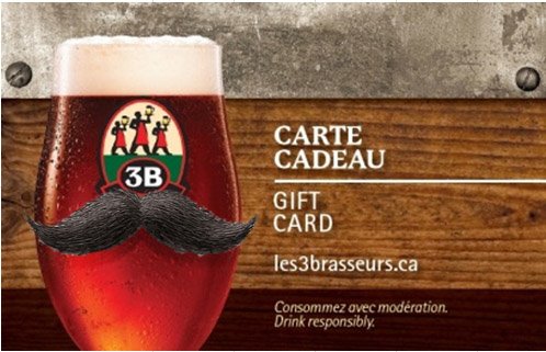 3BrasseursCA's tweet photo. Tu veux #GAGNER une carte cadeau de 50$? #RETWEET à un ami moustachu qui aime la #bièreartisanale!! https://t.co/WZd8gNBqRg