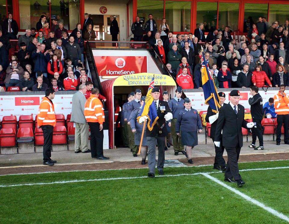 GVCAC_WALSALL's tweet photo. formed the guard of honour on Sat at the walsall v gillingham match #walsallfc #poppyappeal #royalbritishlegion https://t.co/67mLv00dUf