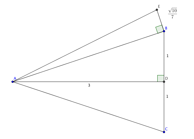 icecolbeveridge's tweet photo. @reflectivemaths Find tan(EAC) #trig #surds #niceanswer https://t.co/ElmCKzbywO