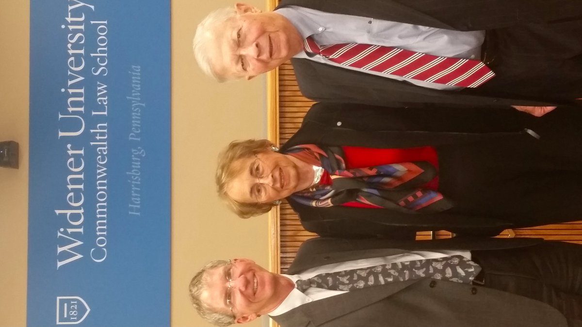 EnviroLawCenter's tweet photo. Distinguished Professor John Dernbach with Elizabeth Kury and Franklin Kury. https://t.co/gt5CPyRDMz