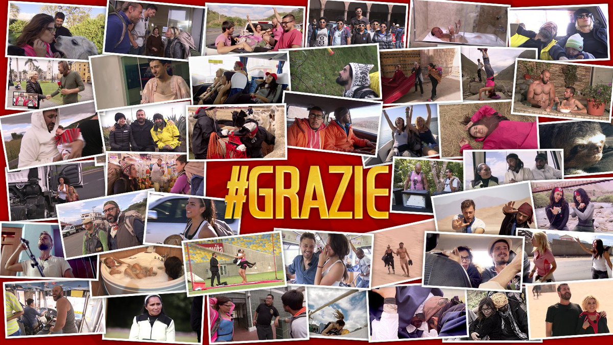 PechinoExpress's tweet photo. Il #grazie più grande va come sempre a voi: è stato fantastico viaggiare insieme nel Nuovo Mondo di #pechinoexpress https://t.co/hP8qkBngXR