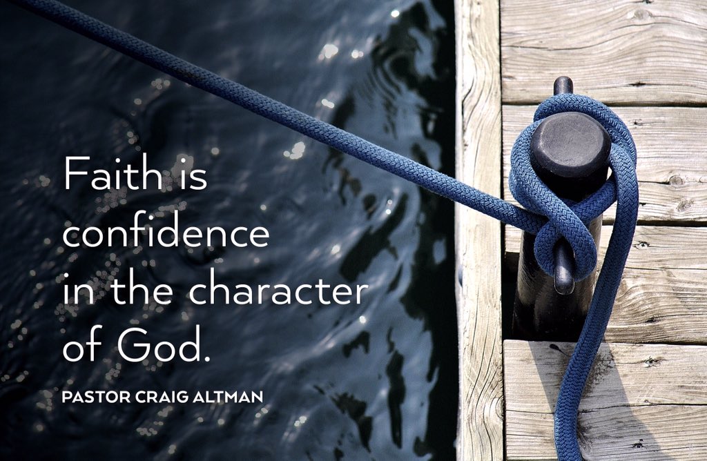 GFCFlorida's tweet photo. "Faith is confidence in the character of God." – Pastor Craig Altman #BecauseGodIs https://t.co/DwtO2nrTO5