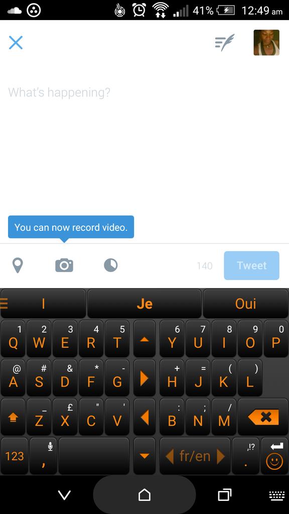Amani_NdaC's tweet photo. On peut désormais enregistrer des vidéos et insérer des sondages en Twitt.#AppsUpdate, #HightechCurious https://t.co/7C7xIN5NZg