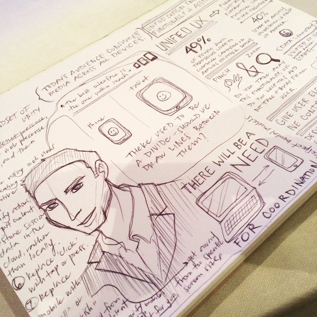 kellydiaz's tweet photo. Cameron Moll @cameronmoll on the need for unified UX. #aeasf https://t.co/mZPQFb35gg