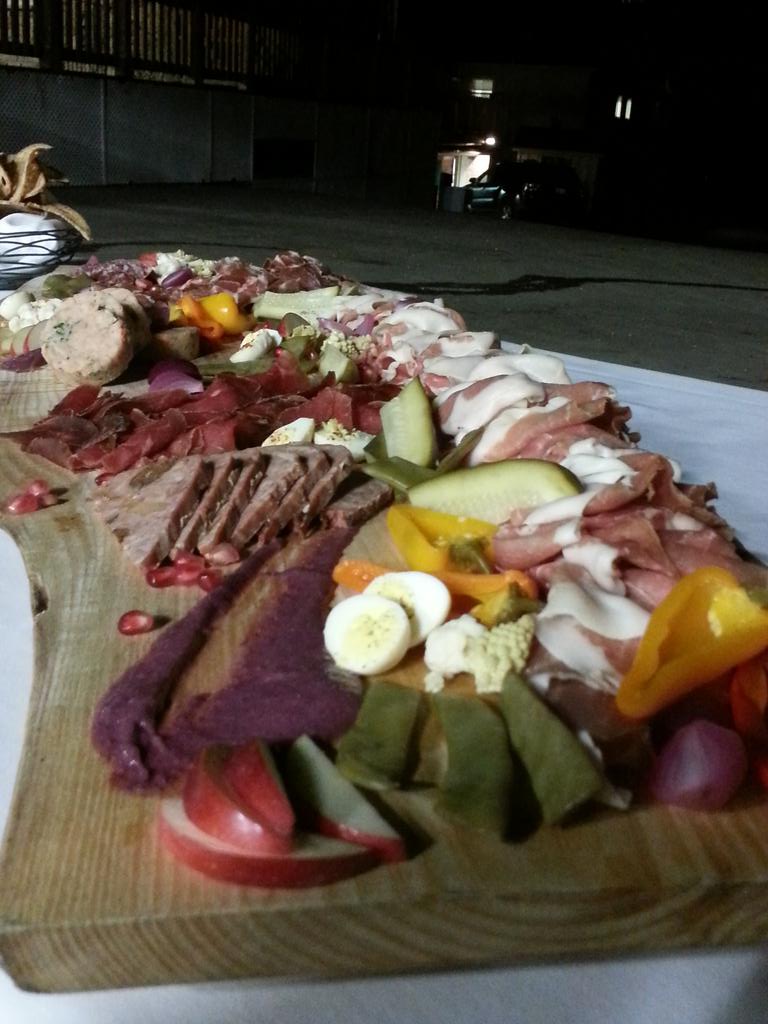 jessinthecellar's tweet photo. The charcuterie has been laid out, trout in the smoker and our guests are arriving! @VinelandEstates @VEWRestaurant https://t.co/qjo7nA9MOc