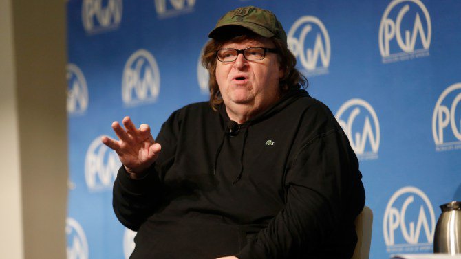 Variety's tweet photo. Michael Moore (@MMFlint) on "Where to Invade Next" R rating: "I will make no cuts." https://t.co/XE1z6KvaCc https://t.co/IfT2JNSyIR