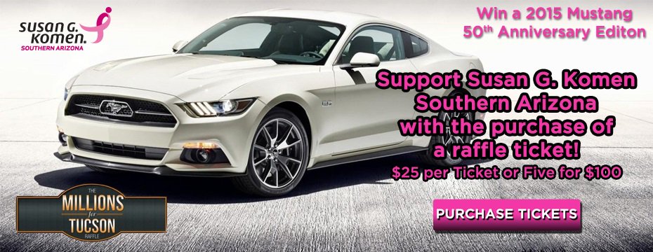 KomenSAZ's tweet photo. It's the last #MustangMonday to get your #Millions4Tucson tickets via #KomenSAZ. https://t.co/ofjBnuArwr https://t.co/Rm5KV4sR2s