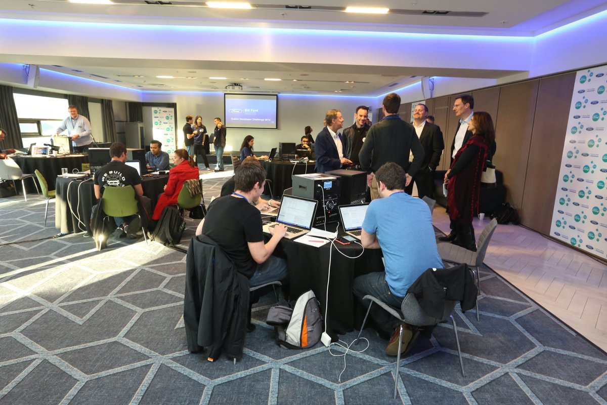 FordNewsEurope's tweet photo. Best of luck to all our developers tonight during our 24hr App Challenge #WebSummit #FordDev #FordWebSummit https://t.co/16tnSavZBd