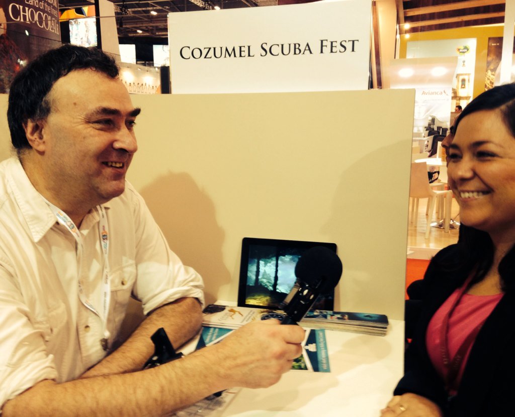 ScubaFest's tweet photo. Un buen día en  #Londres @WTM_London #imatWTM @VisitCozumel #CSF15 https://t.co/NV3zTzR09w