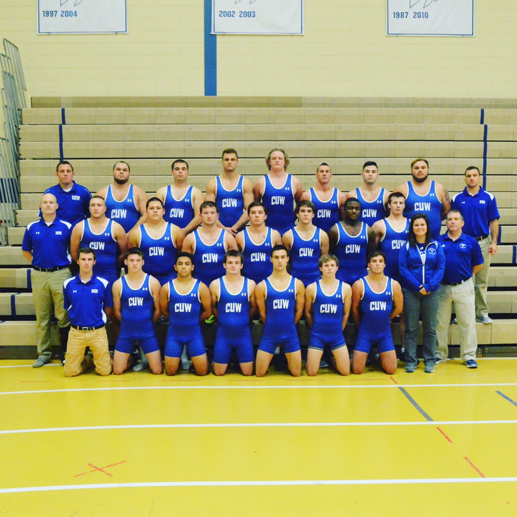 CUWFalcons's tweet photo. Your 2015-16 @CUWWREST Team #falconsoar https://t.co/yeChtY6LRq