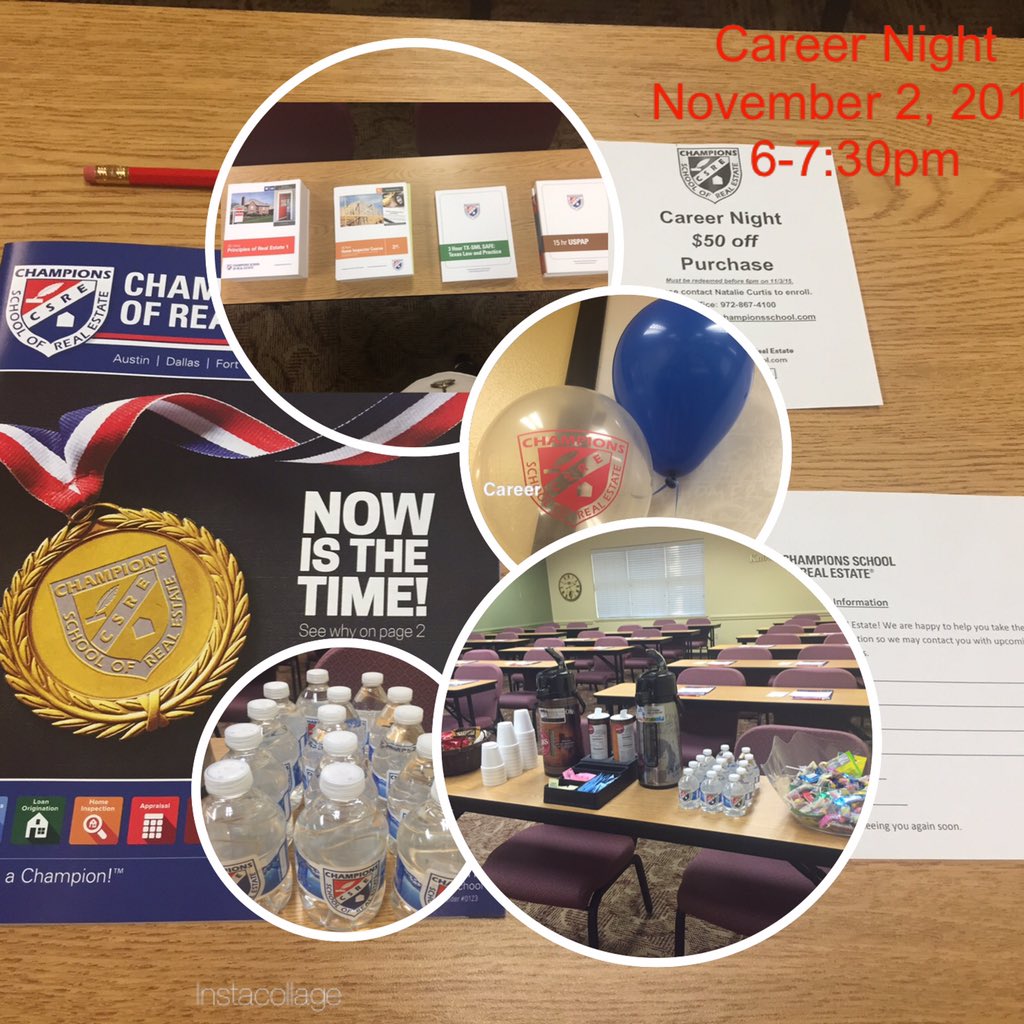 DallasCSRE's tweet image. Join @ChampionsSchool for Career Night on the first Monday evening of each month! #dfwrealestate #dallas #realestate