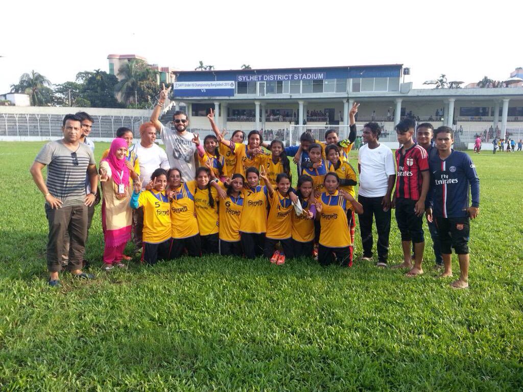 Did you hear about the performance our girls team put in? #winners #SylhetStadium #football #femaleparticipation