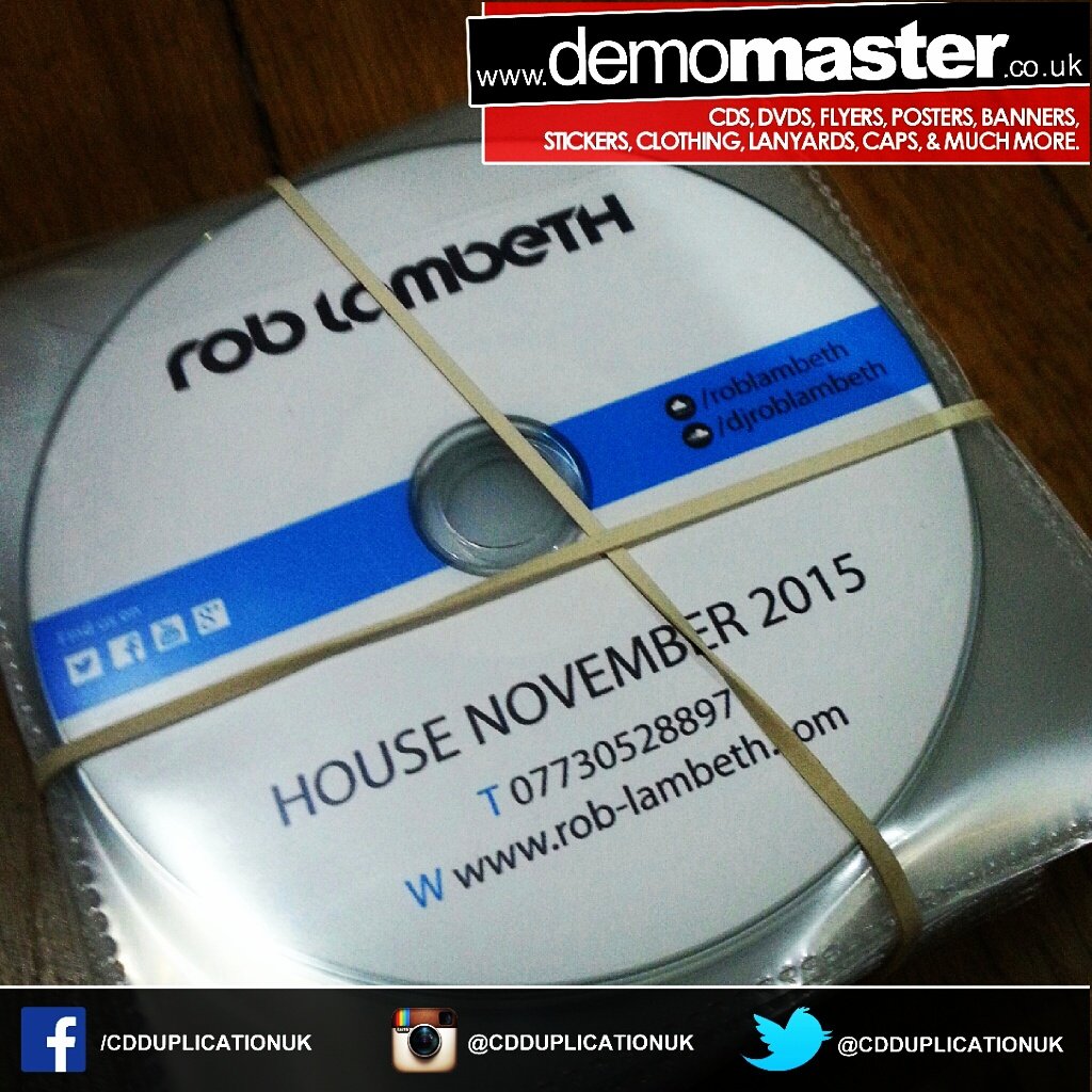 cdduplicationuk's tweet photo. Make your #dj #promotional #mix stand out from the crowd just like @djroblambeth has done here #cdprinting https://t.co/38VrSGM8oD