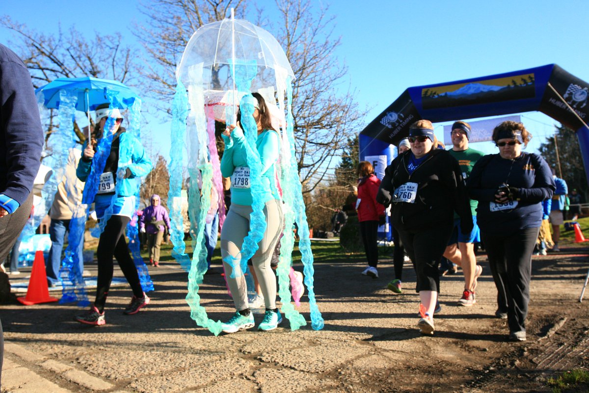These lovely ladies would have stayed nice and dry during Saturday's rain storm with these outfits! #worstdayrun