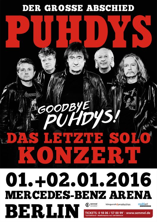 puhdys's tweet photo. Das große Abschiedskonzert 2016 in BERLIN Tickets: https://t.co/WoBLA1RH4S https://t.co/1PlGTGmduc