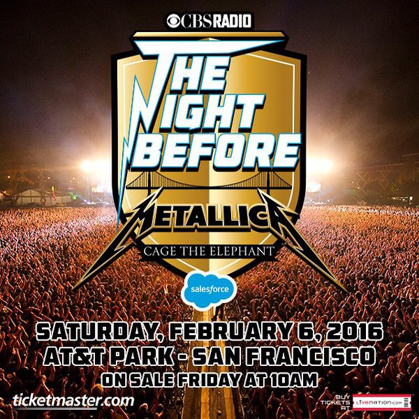 MotorMatt's tweet photo. Excited to see Metallica at CBSRadio #TheNightBefore concert, presented by Salesforce! https://t.co/KKrjCHuRvh https://t.co/07kLI3RExc