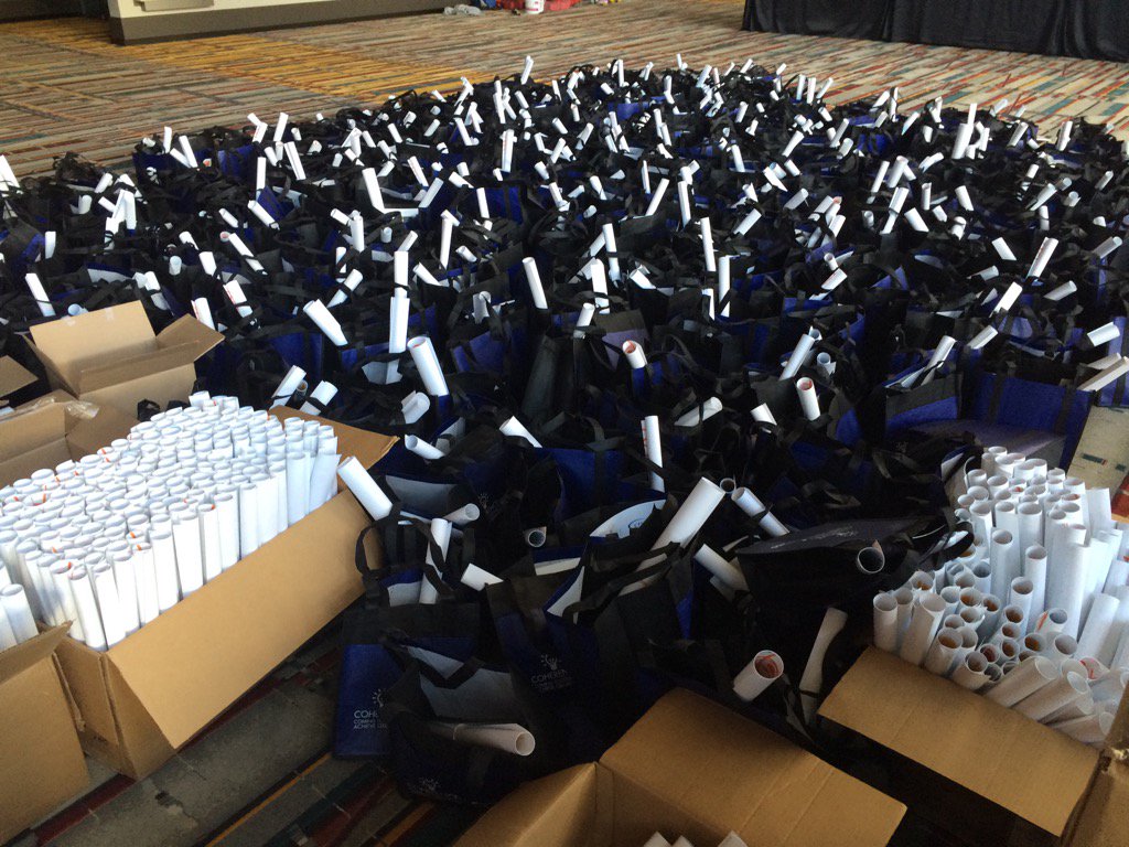 CTTechHS's tweet photo. Preparations for tomorrow's Professional Development Day have begun! Looking forward to our 1,400 attendees! #PD2015 https://t.co/TeictDmJMj
