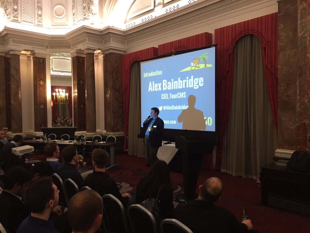 Kicking off with an introduction from <a href="/TourCMS/">TourCMS</a> CEO <a href="/alexbainbridge/">Alex Bainbridge 🆎</a> #SFBO #WTM