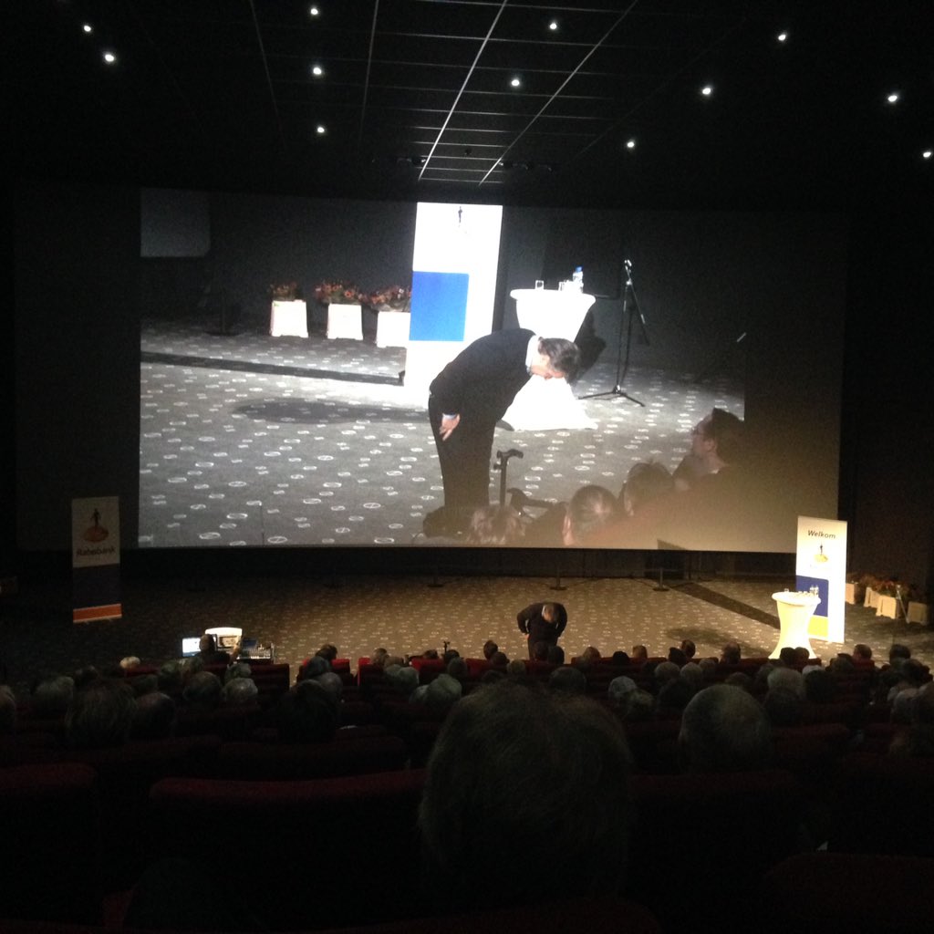 Ledenavond @RaboBorger . #Miloberlijn neemt ons mee in gastvrijheid.