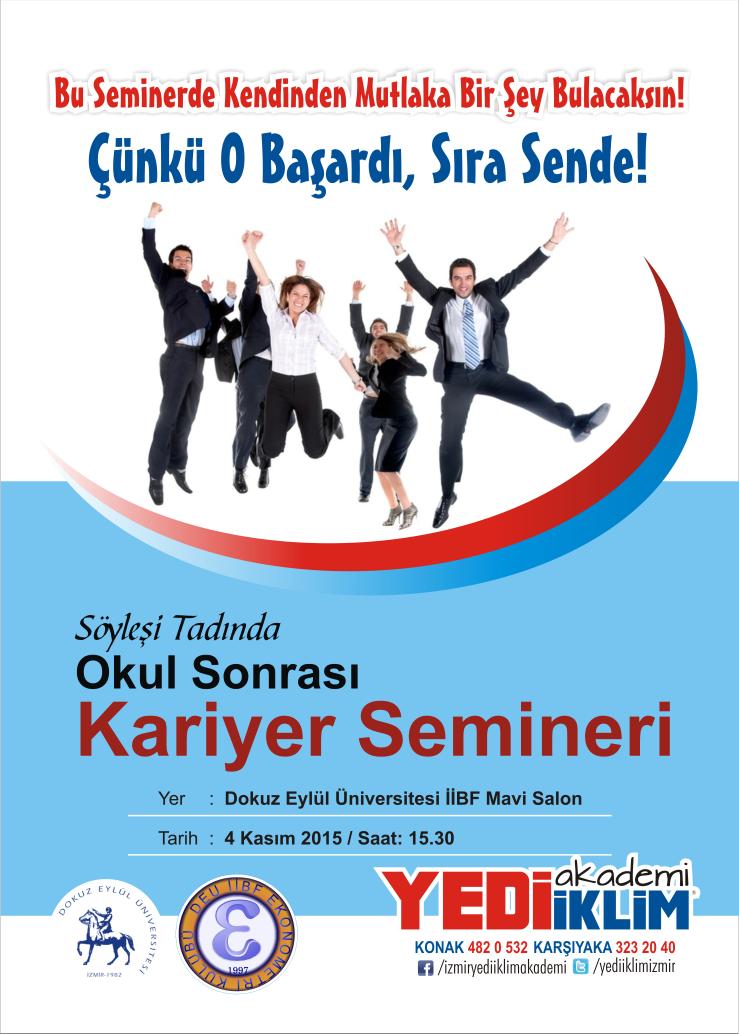 Kpss-A bilgilendirme ve mezunlarımızla söyleşi tadında seminerimiz 4 Kasım Çarşamba günü saat 15.30da Mavi Salon'da.