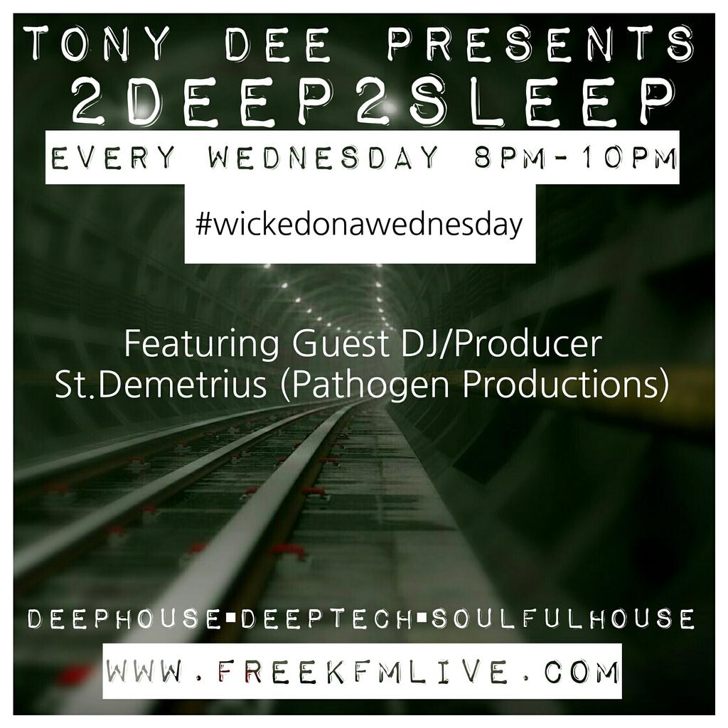 st_demetrius's tweet photo. Catch me back on radio joining my good pal @tonydee76 on @freekfmofficial
#wickedonawednesday
#2deep2sleep https://t.co/tTTnjVXHdD