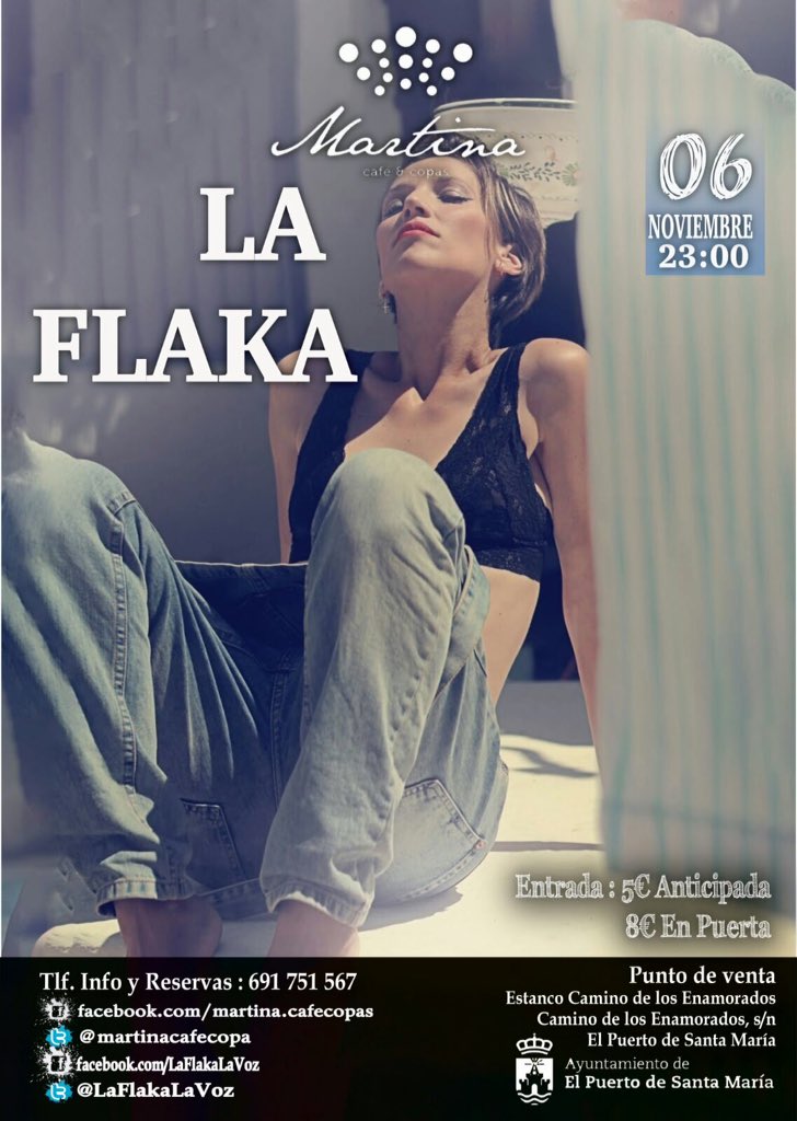 martinacafecopa's tweet photo. Este viernes 6 de noviembre, tenemos al actuación de "La Flaka" no te lo pierdas.!! https://t.co/2aw4kcmjJy