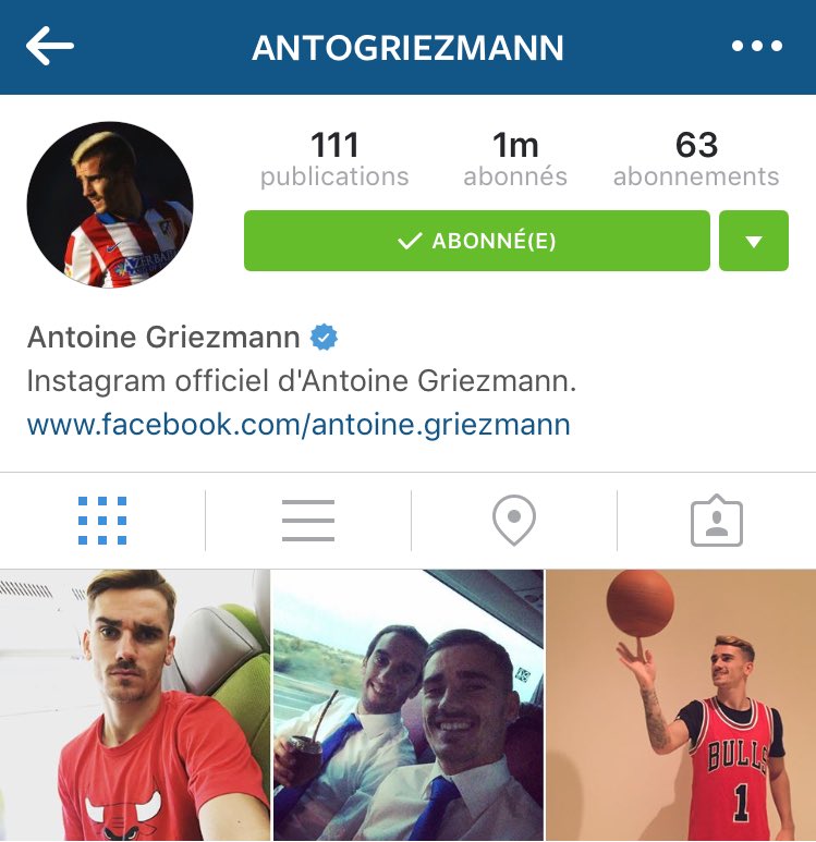andredesousa's tweet photo. Félicitations à la #TeamGrizi, vous êtes plus d'1 000 000 à suivre @AntoGriezmann sur @Instagram ! 👏💪 https://t.co/ilgGboGzbn