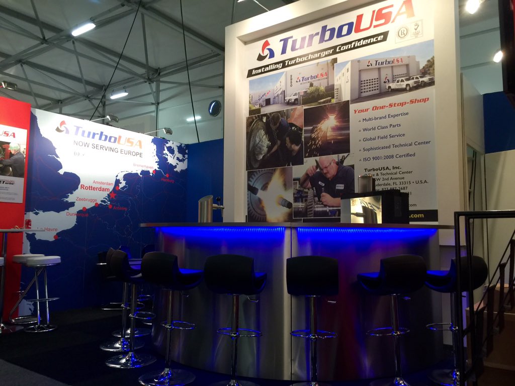 Our newest addition! A RVS bar for our friends at #TurboUSA. Visit them at #europort2015