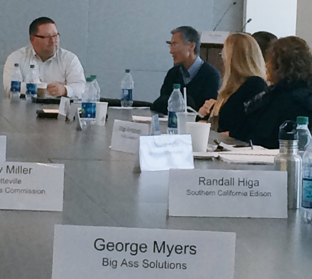 PLMADR's tweet image. Randall Higa of @SCE leads #debate exercise during Intro to #demandresponse @DukeEnergy #16thFall