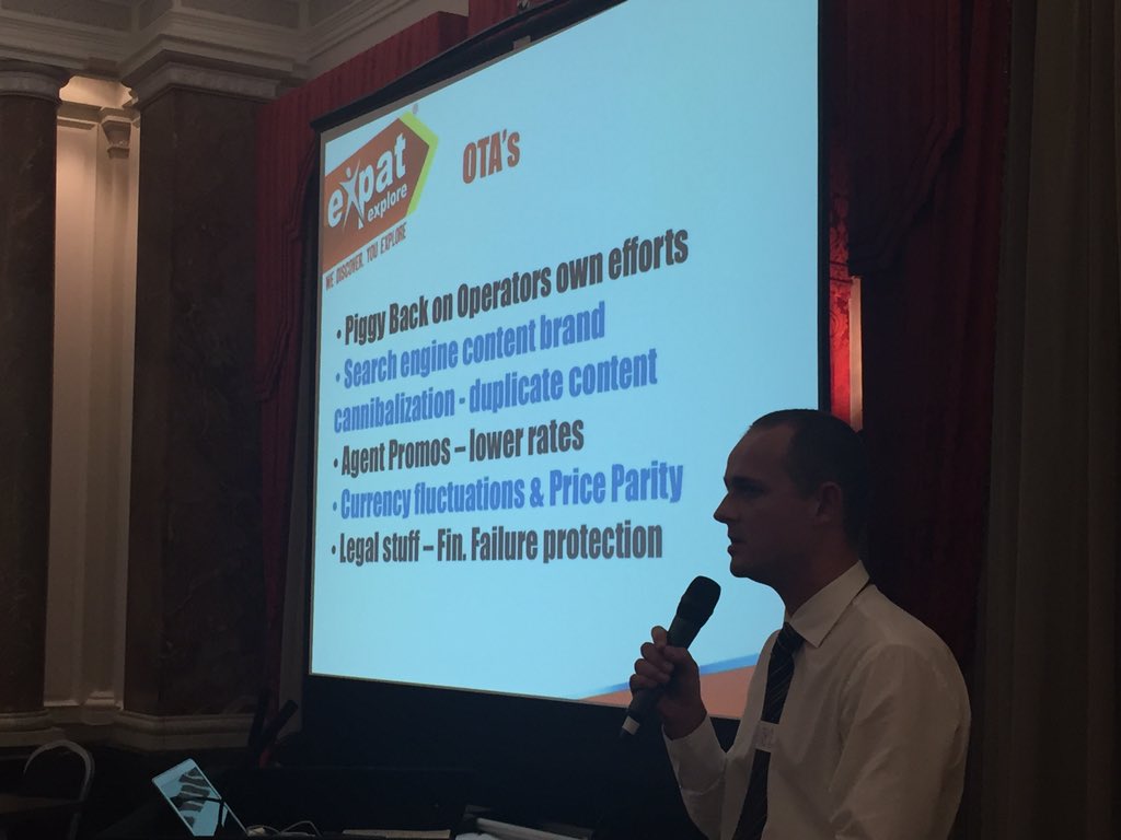 Some challenges tour operators face with OTA distribution - Carl Cronje <a href="/expatexplore/">Expat Explore Travel</a> #sfbo #wtm